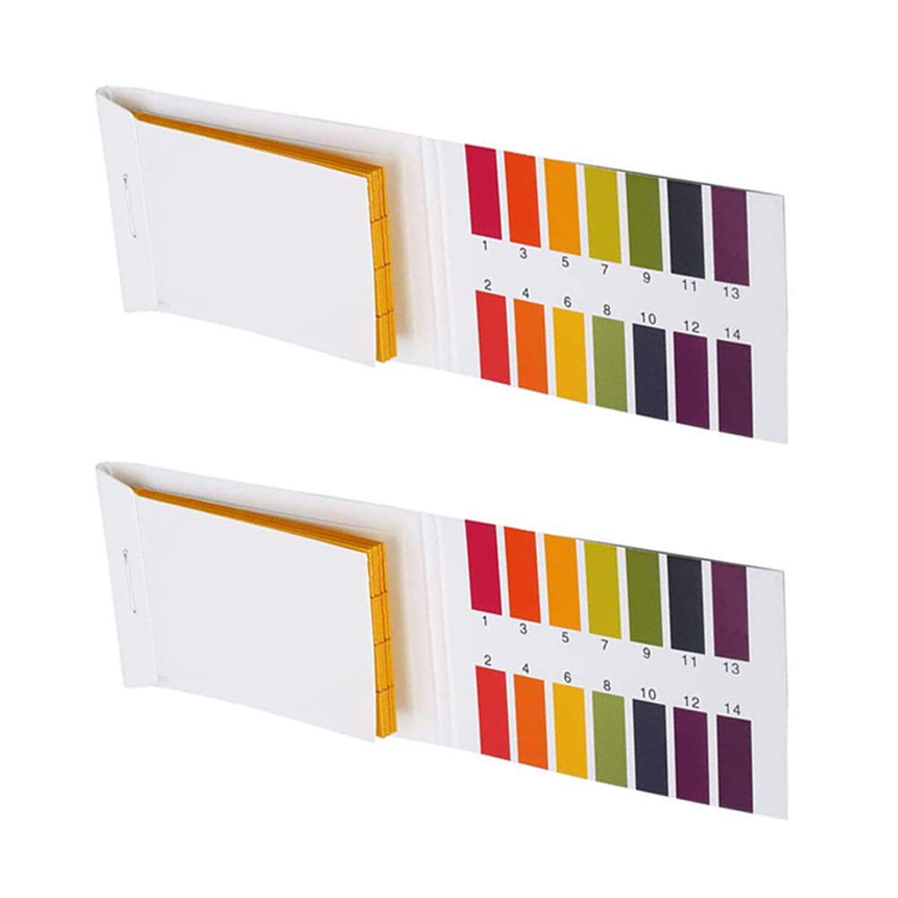 Lansonee pH Test Strips 1-14, 2 Pack (160 Strips) Litmus Paper Water Testing Kit