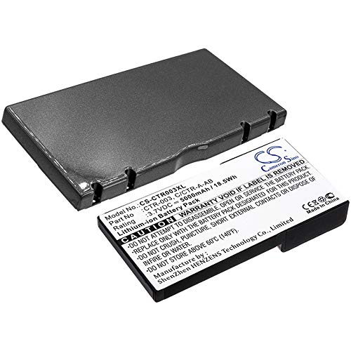 5000mAh New Li-ion Extended Battery with Cover for Nintendo 3DS, N3DS, CTR-001, 