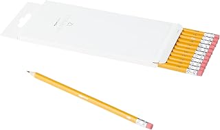 Amazon Basics HB Pencils, Presharpened with Eraser Tip, Pack of 12