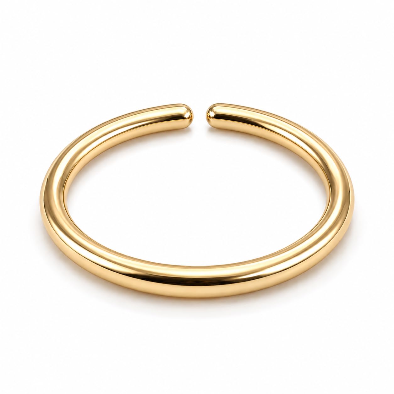 Small Thin Gold or Sterling Silver Nose Ring Hoop for Women, 20G/22G/24G | 14K G