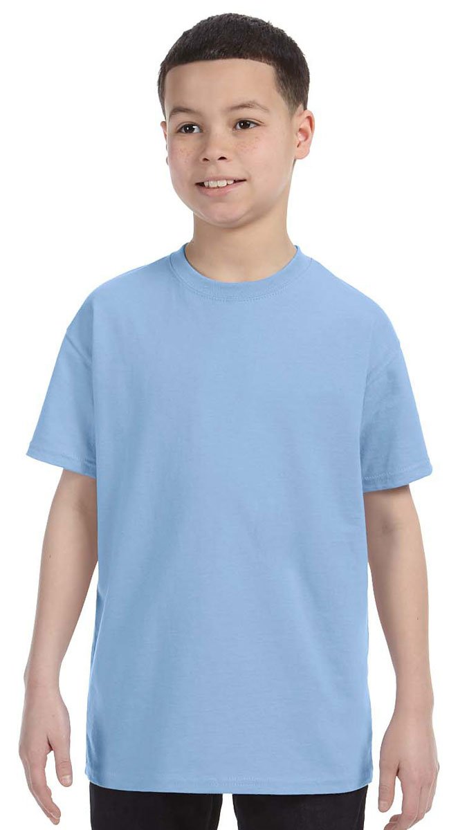 Gildan Boys 5.3オンスヘビーコットンTシャツ( g500b ) US サイズ: XS カラー: ブルー