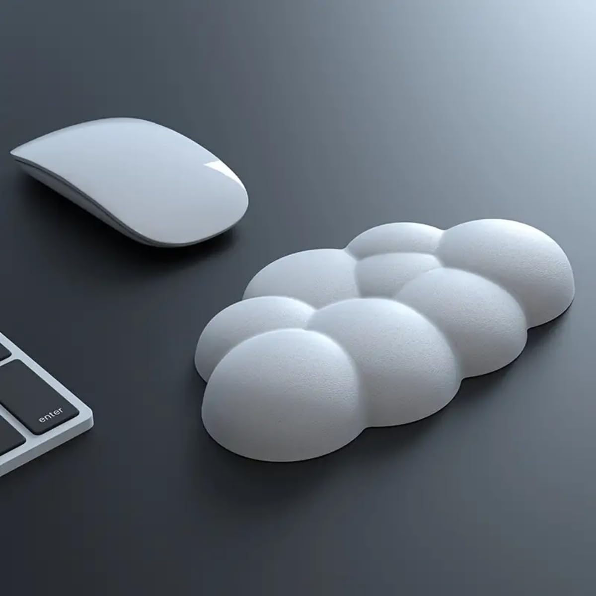 Wrist Rest Cloud Wrist Rest Pad with Memory Foam Non-Slip Base Ergonomic Design 