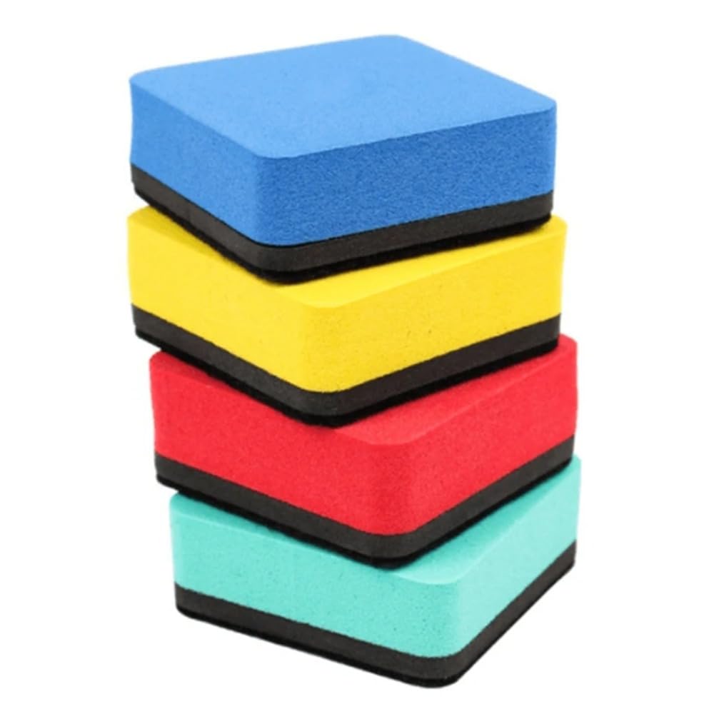 2 Pieces Whiteboard Eraser, Whiteboard Cleaners, Square EVA Felt Cleaner Office 