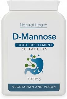 D-Mannose 1000 mg Tablets x 60 | Daily D-Mannose Supplement for Urinary Tract, Bladder & Cystitis Health Support | Chewable & Easy to Take | UK Made for Trusted Quality | High Strength Moveit