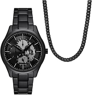 Armani Exchange Men's Watch, Multifunction Quartz Movement and 42 mm Case with Stainless Steel Strap