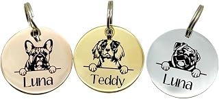 Personalised Engraved Dog ID Tag, Dog Breeds