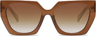 SOJOS Oversized Polarized Sunglasses for Women, Big Designer Womens Trendy Square Shades SJ2205
