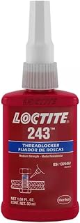 Loctite 1329467 243 Blue Medium Strength Threadlockers, 1.69 Ounces, 50 mL, 3/4" Thread