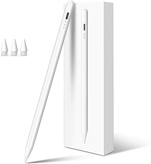DIGIROOT iPad Pencil for 2018-2026, Plam Rejection Stylus Pen for iPad | Apple Pencil USB-C 3X Fast Charge, Tilt Sensitivity, for iPad 6-11, Pro 11"/12.9"/13, Air 3/4/5/M2/M3/M4, Mini 5/6/7-White