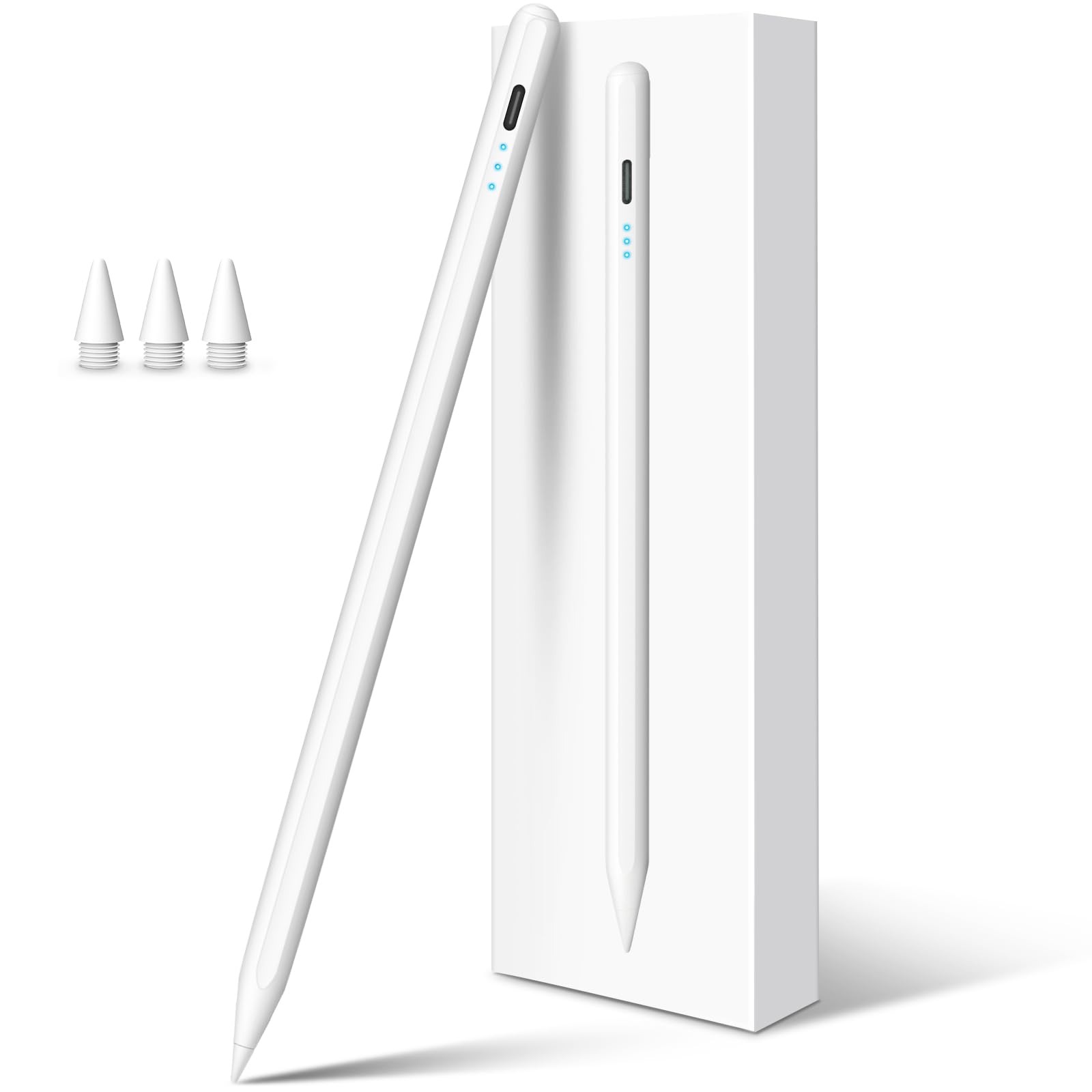 DIGIROOT iPad Pencil for 2018-2026, Plam Rejection Stylus Pen for iPad | Apple P