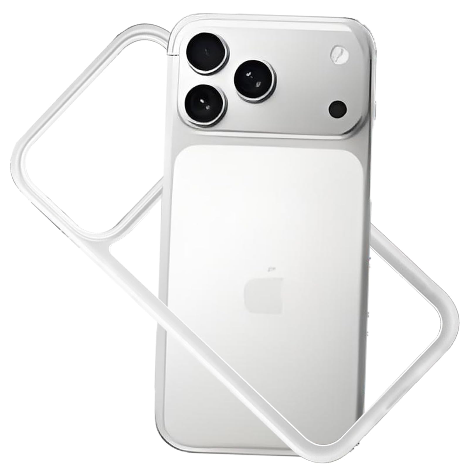 KUGEW for iPhone 18 Pro/17 Pro Bumper Case Clear with Camera Cover, Compatible w