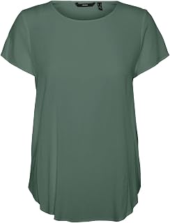 VERO MODA Women's Vmbecca Plain SS Top Ga Noos T-Shirt