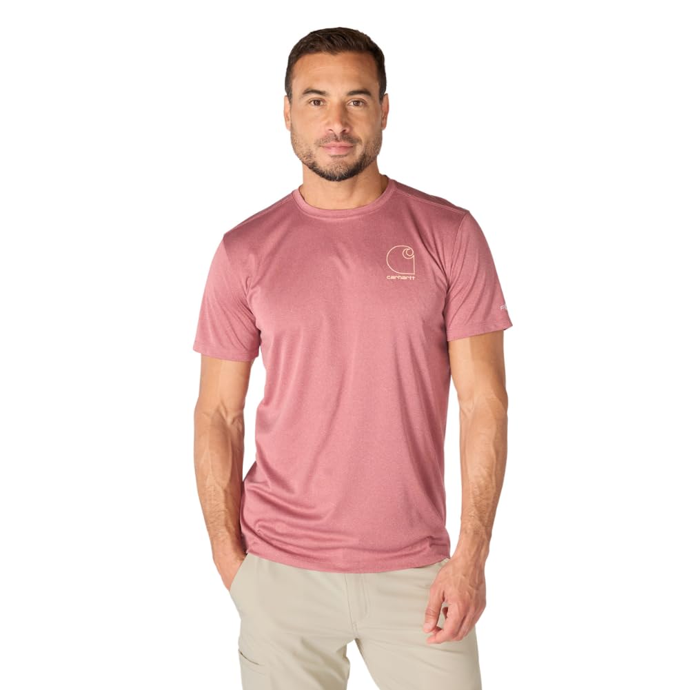 Carhartt Men's Force Sun Defender Lightweight Short-Sleeve Logo Graphic T-Shirt 