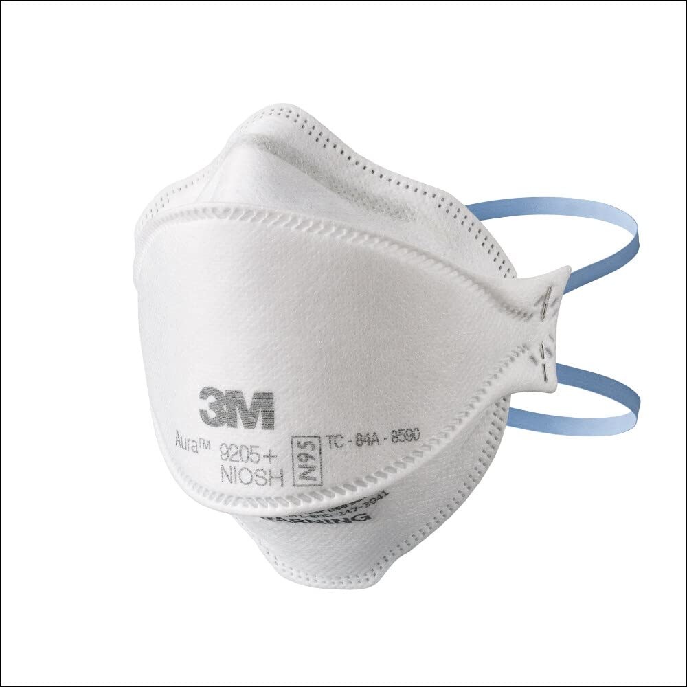 3M Aura N95 Particulate Respirator 9205PP-20-DC, 20 Masks, Unscented