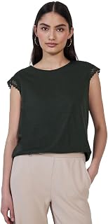 Damen Shirt mit Häkeldetails