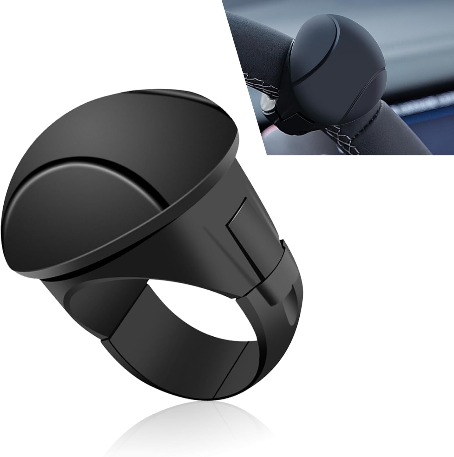 Car Steering Wheel Lift, Anti-Slip Silicone Handle, 360° Rotation, One-Handed As
