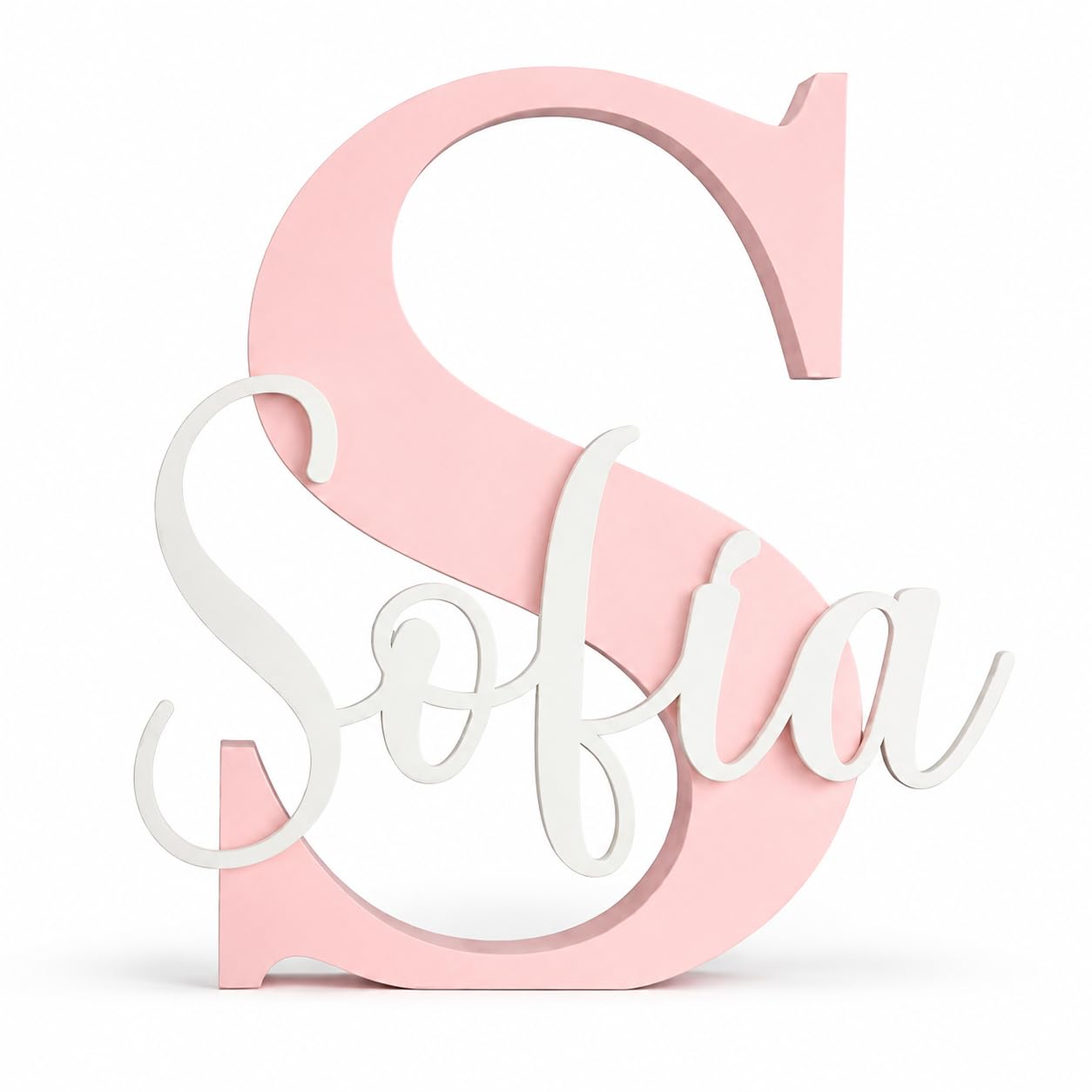 Tres Aristas Personalised Letter with Decorative Name to Stand or Hang – Decorat