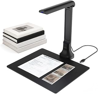 Document Camera & Book Scanner, Portable Document Scanner & Book Camera, DB8401 16MP USB Document Camera with Auto Focus, OCR, Text-to-Speech, AI-Powered Gemini, Foldable Design, for Windows/macOS