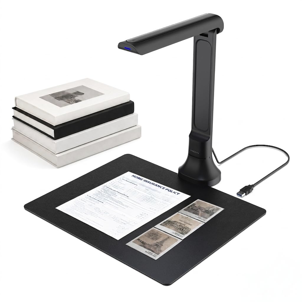 Document Camera & Book Scanner, Portable Document Scanner & Book Camera, DB8401 