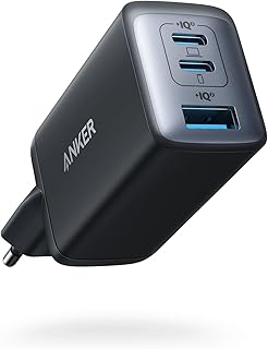 Anker USB C Quick Charger 735 (Nano II 65W) Pod 3 Port PPS | Compact USB C Power Supply for MacBook Pro/Air, iPad Pro, Steam Deck, Galaxy S20, Dell XPS 13, Note 20, iPhone 17 Pro Max/16