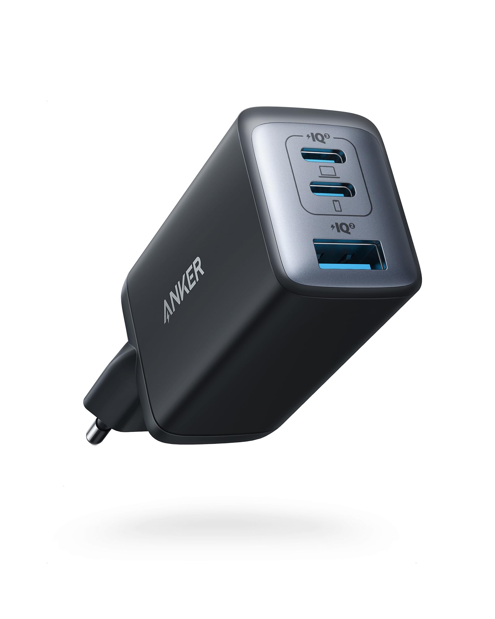 Anker USB C Quick Charger 735 (Nano II 65W) Pod 3 Port PPS | Compact USB C Power