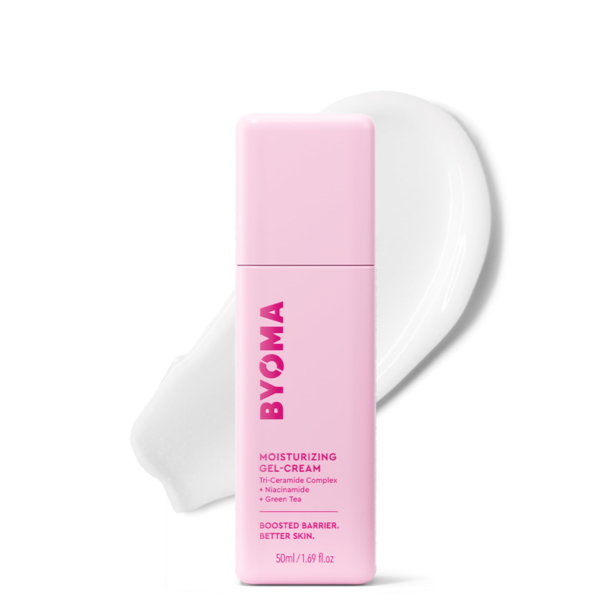 BYOMA Moisturising Gel Cream, Lightweight Oil Free Daily Moisturiser (50ml) | Ba