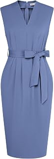 GRACE KARIN Women's Bodycon Knee Length Sleeveless Dress with Pockets