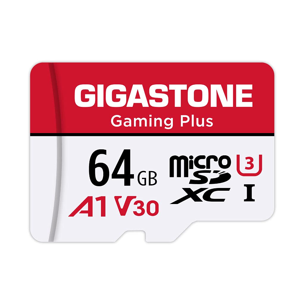 【For Switch 1 Only】 GIGASTONE 64GB Micro SD Card, Gaming Plus, Nintendo-Switch C