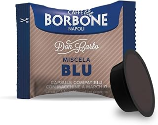 Caffè Borbone Don Carlo, Blue Blend - 100 Capsules - Compatible with Lavazza Machines for domestic use * A Modo Mio*