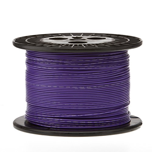 18 AWG Gauge Stranded Hook Up Wire, 1000 ft Length, Violet, 0.0403" Diameter, UL