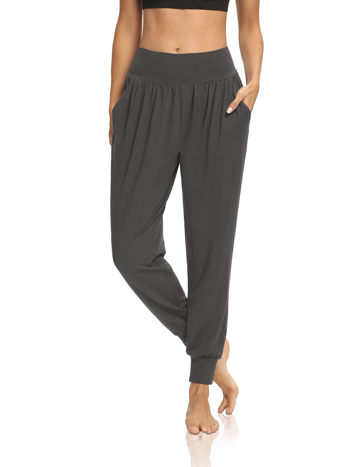 DIBAOLONG Womens Yoga Joggers Loose Workout Sweat Pants Comfy Lounge Pants with 