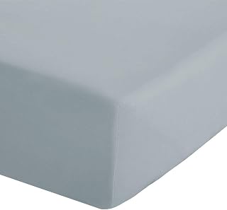 Catherine Lansfield Easy Iron Percale Combed Extra Deep Double Fitted Sheet Duck egg Blue
