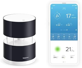 Netatmo Wireless Anemometer with wind speed and direction sensor – Wind Gauge for Weather Station, NWA01-WW, black