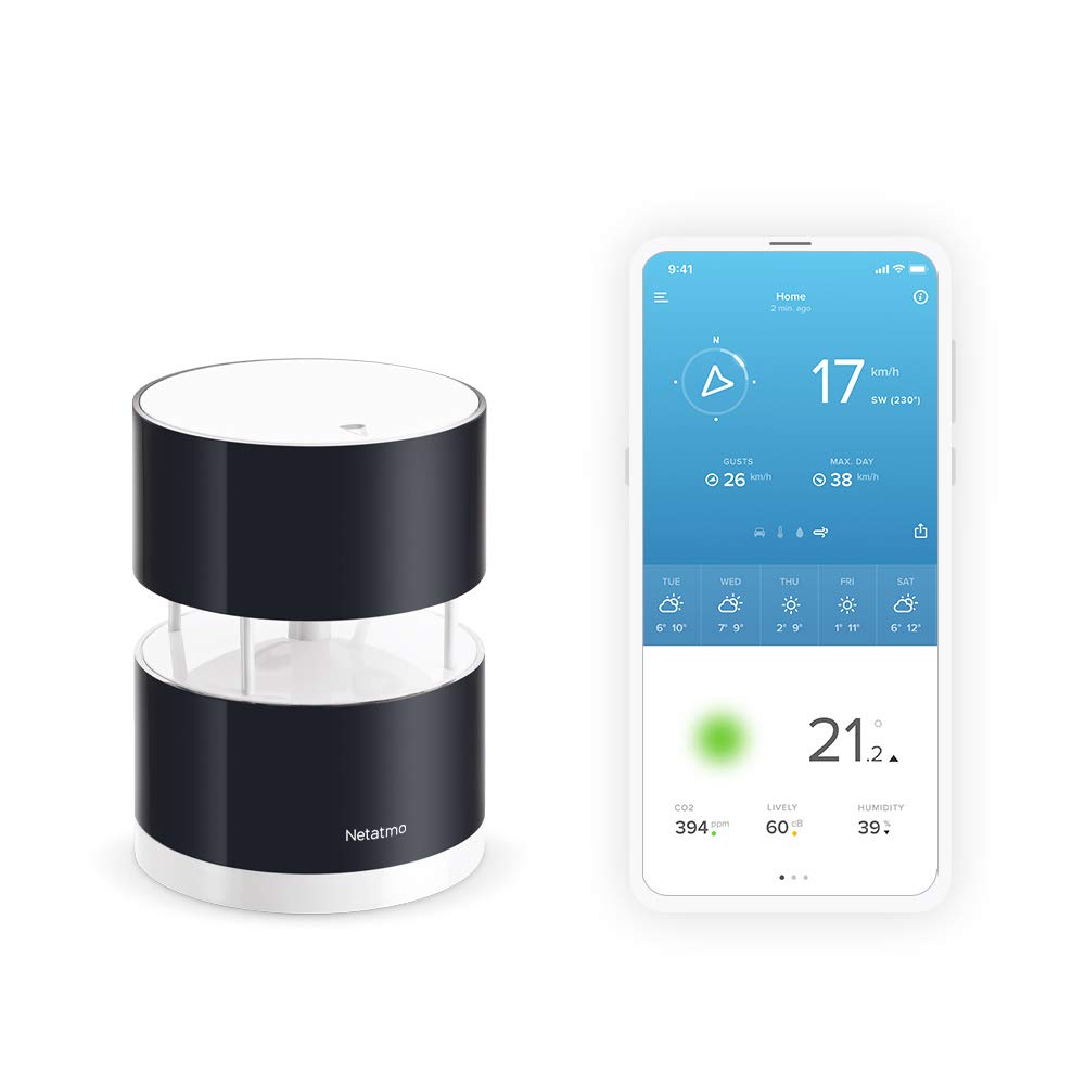 Netatmo Wireless Anemometer with wind speed and direction sensor – Wind Gauge fo