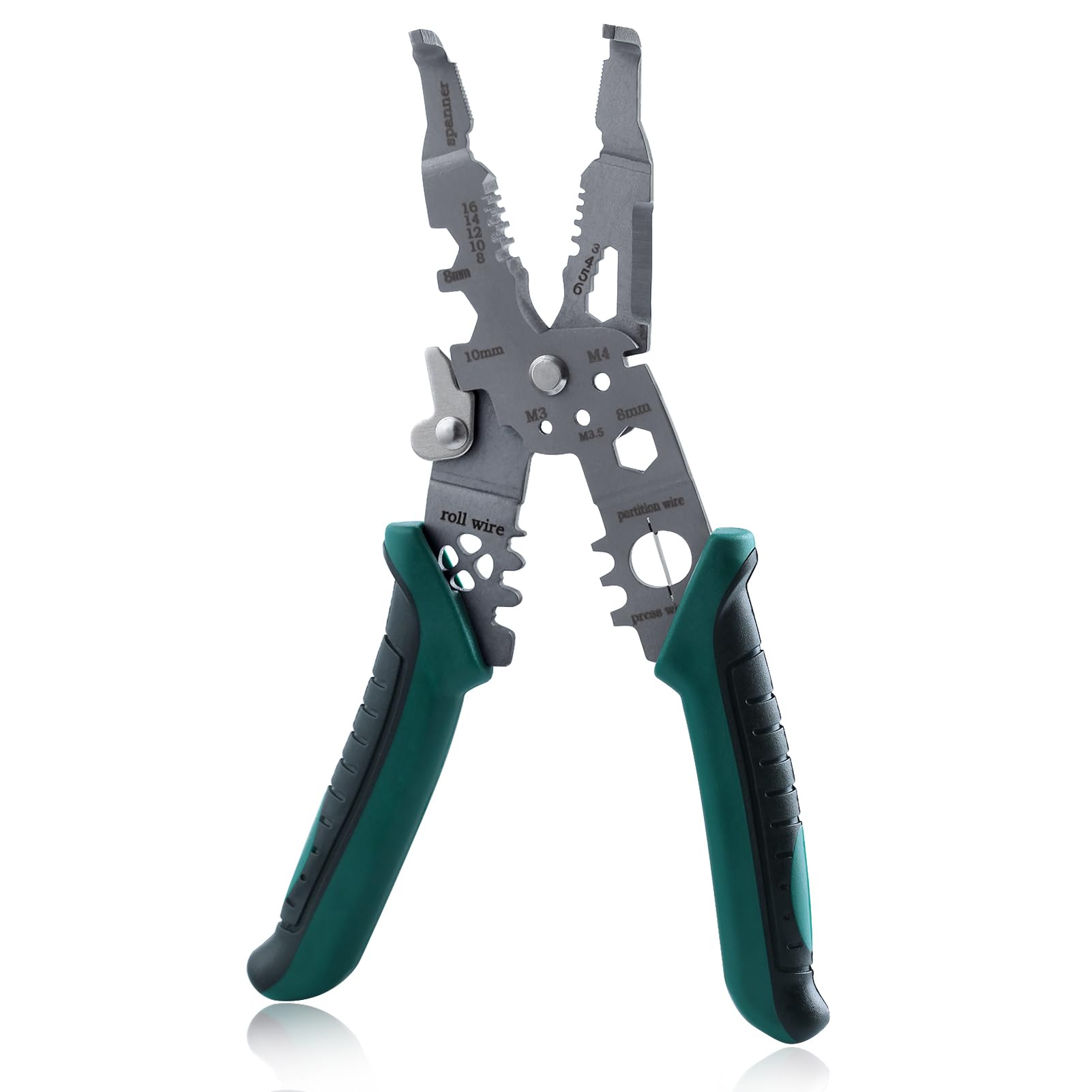 10-IN-1 Multi-functional Wire Stripper, Crimper, Wire Stripper, Crimper, Crimpin
