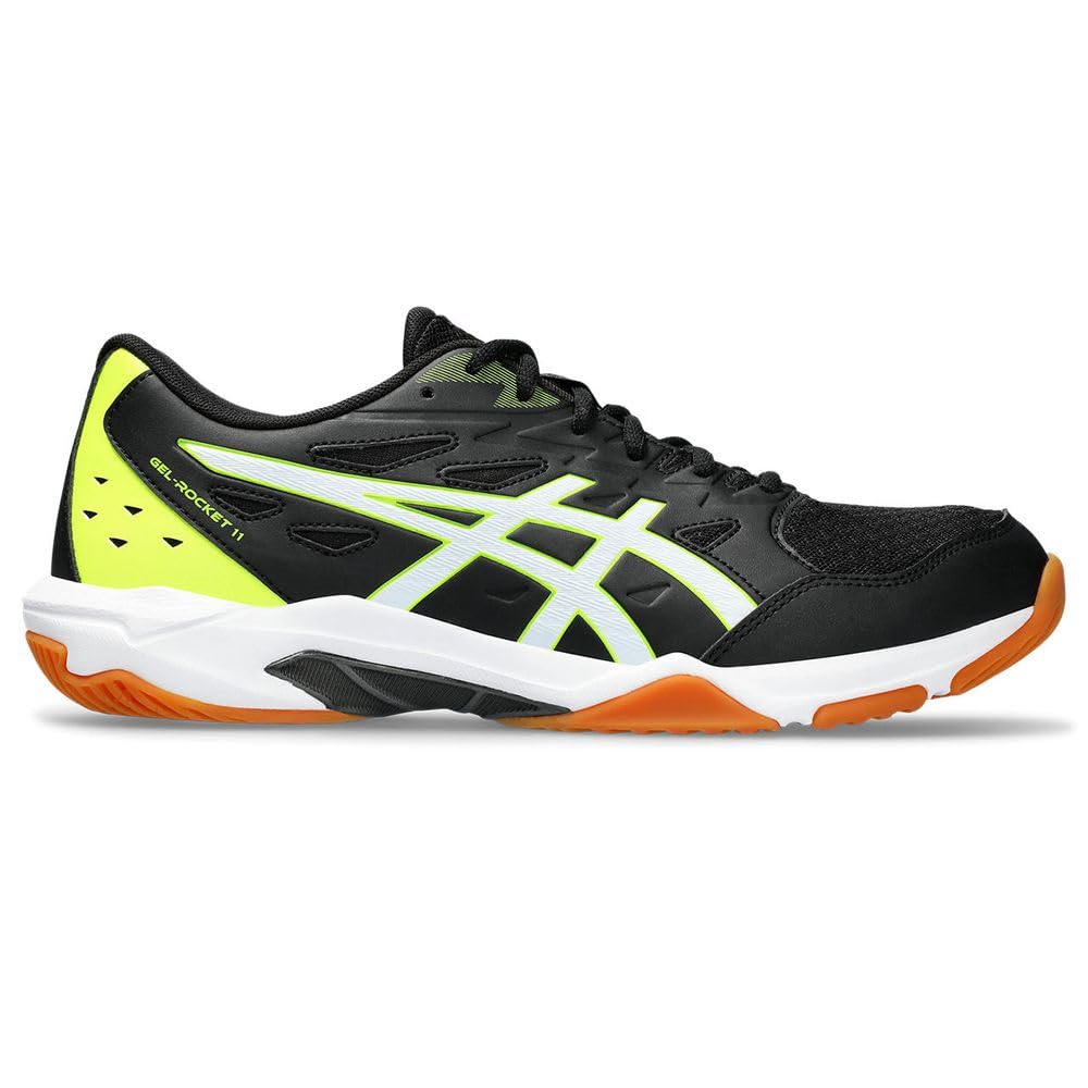 ASICS Gel Rocket 11 Men's Volleyball Shoes, 8.5, White/Pure Silver