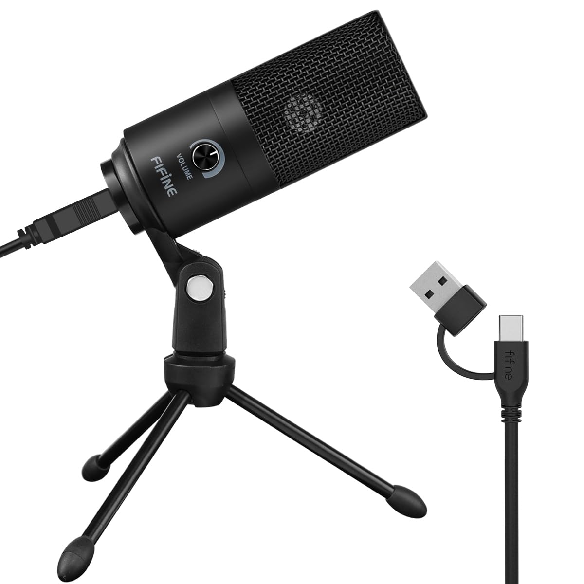 FIFINE K669B USB Microphone, Condenser Recording Mic for Vocals, Meeting | Metal
