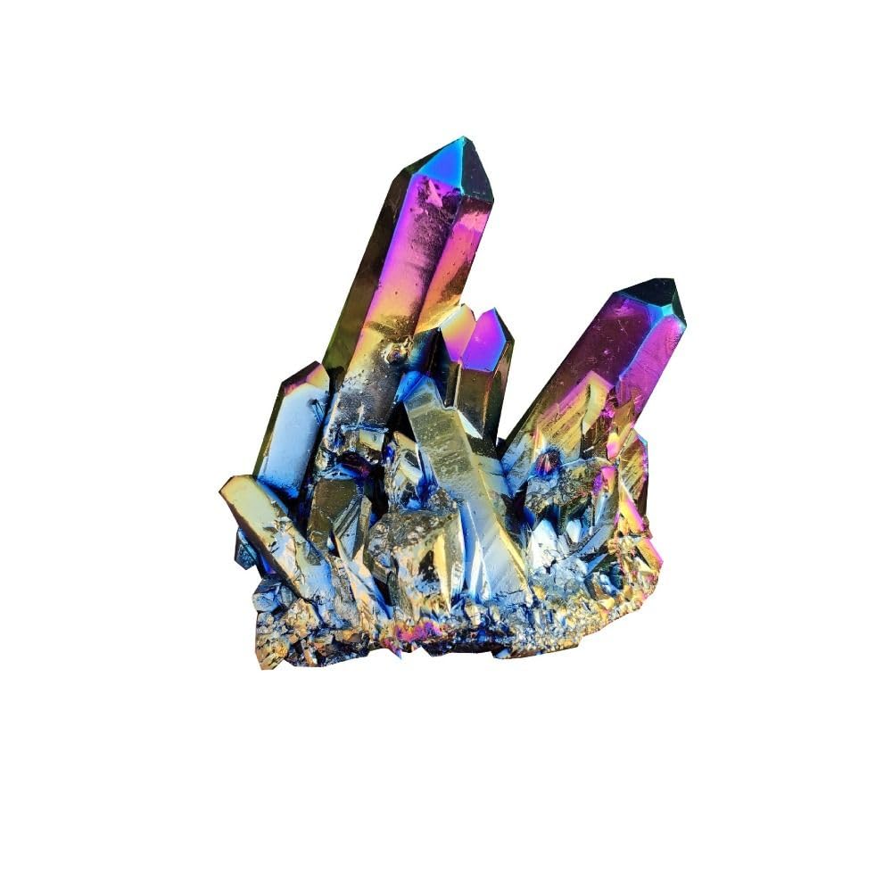 Stone Ornaments Easy Use Degaussing Specimen Mineral Rainbow Titanium Home Decor