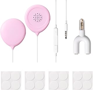 Pumwoy Baby Bump Headphones-Prebatal Belly Speakers for Women During Pregnancy,Play and Share Music to Your Baby(Pink)