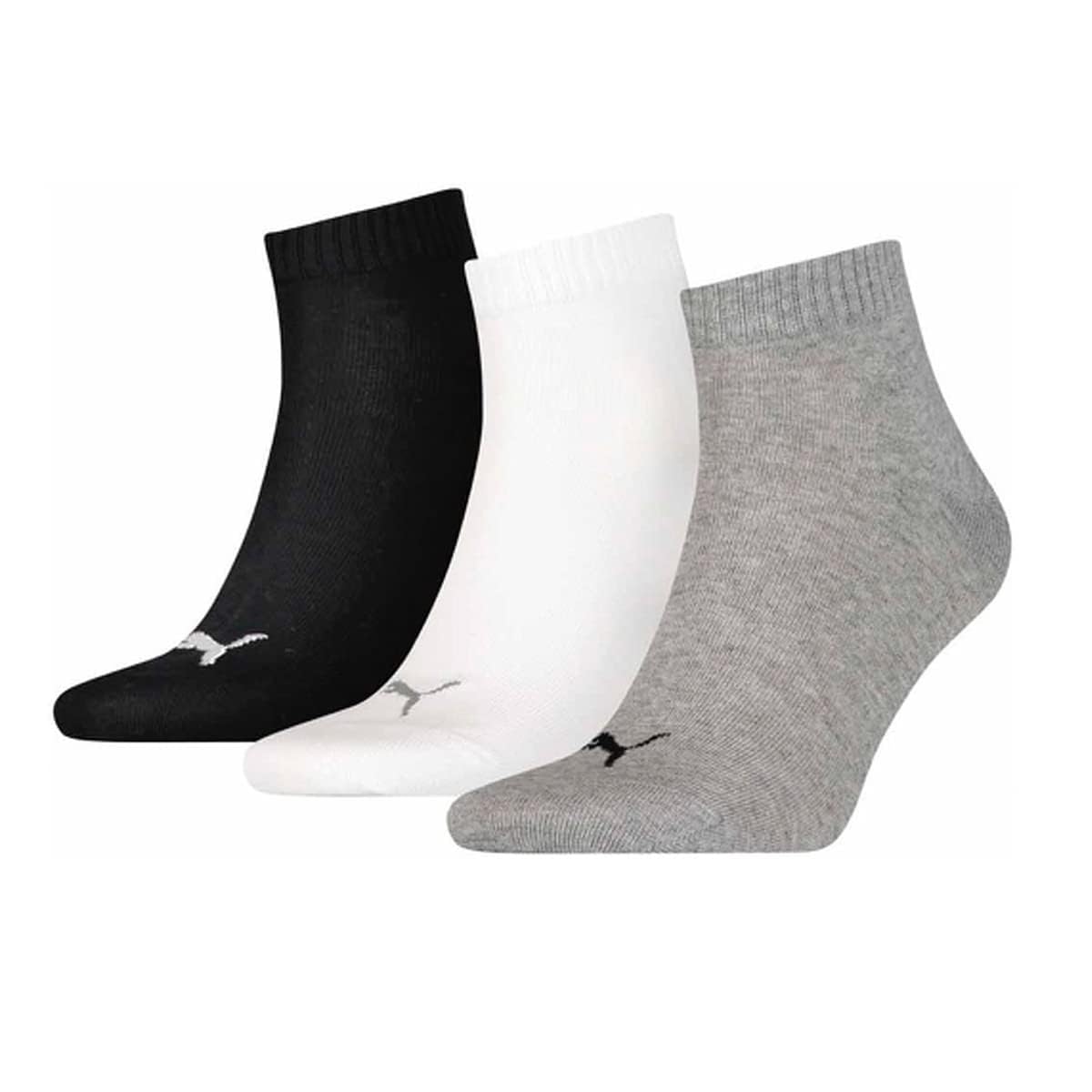 PUMA 3 Pairs Unisex Striped Low Top Sports Socks