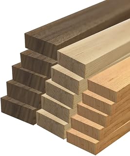Exotic Wood Zone's 3/4" x 2" x 24" Combination of 5 Walnut, 5 Cherry, and 5 Maple - 15 Boards per Box