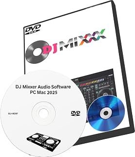 DJ Pro Mix Software 2025 Edition Audio Mixing Compatible with PC and Mac - Beginners & Experts