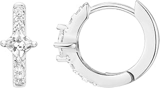 PAVOI 14K Gold Plated Cubic Zirconia Small Huggie Hoop Earrings for Women