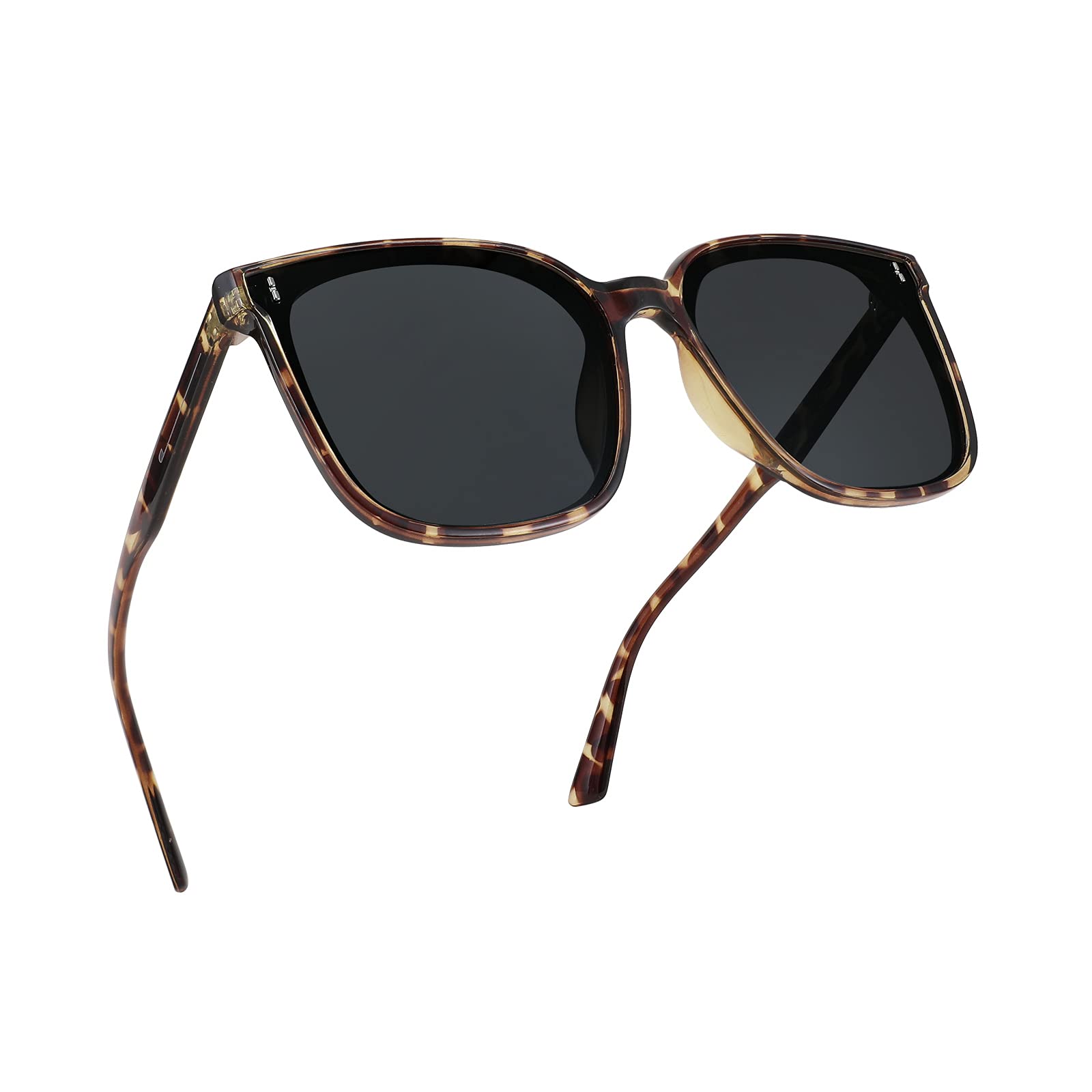 FEISEDY Women Oversized Vintage Polarized Sunglasses Square Cute Trendy Classic 