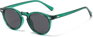 LJCZKA Polarized Sunglasses Round Men Women Vintage Retro Sunglasses Women Polarized Sunglasses UV400 Protection