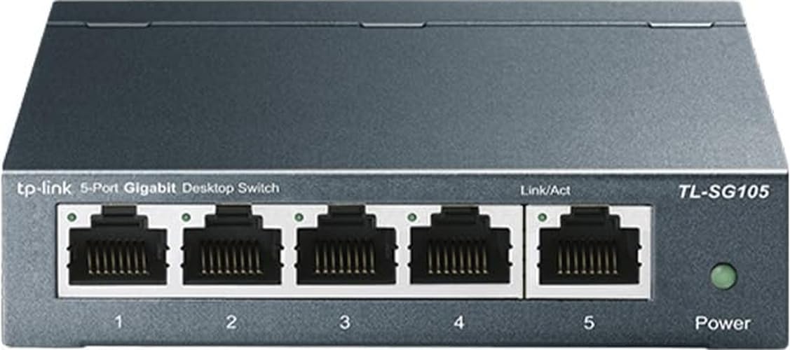 TP-Link TL-SG105, 5 Port Gigabit Unmanaged Ethernet Switch | Network Hub, Ethern