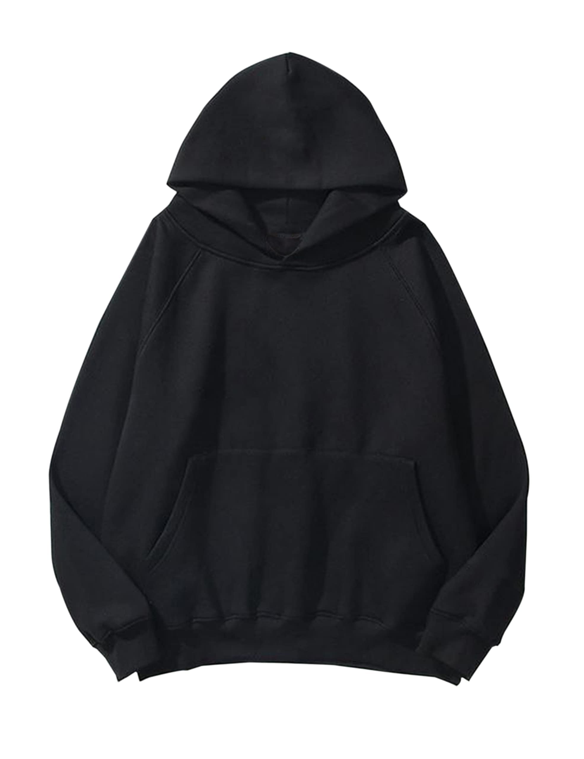 SAFRISIOR Oversized Hoodies for Women and Men Couples Fleece Basic Solid Hooded 