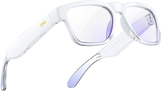 OhO Open Ear Smart Glasses, UV400 Z87.1 Lightweight Audio Bluetooth Glasses | Up to 10H Playtime, Hands-Free Calling, Music Playback, Voice Control, Blue Light Blocking Lens, Unisex for Daily & Outdoor