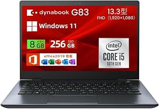 (Refurbished) Toshiba G83 13.3 inch FHD, Lightweight, Windows 11 & MS