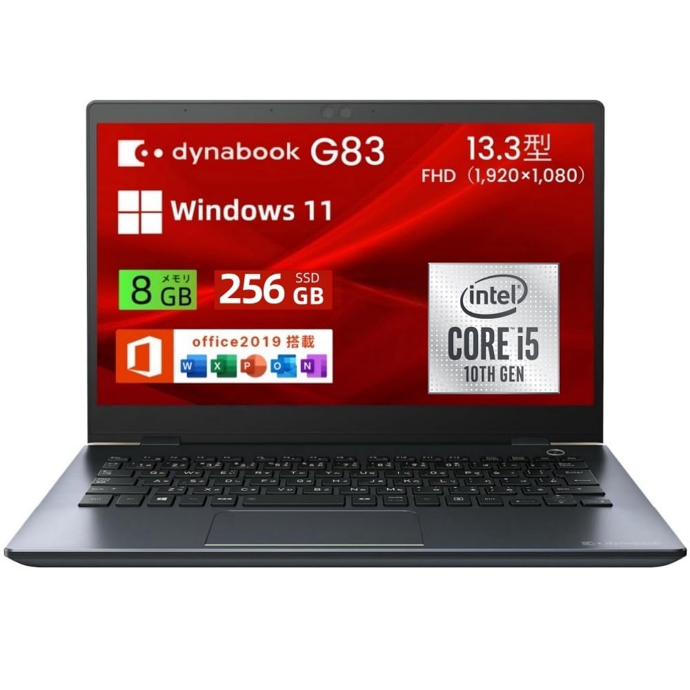 (Refurbished) Toshiba G83 13.3 inch FHD, Lightweight, Windows 11 & MS